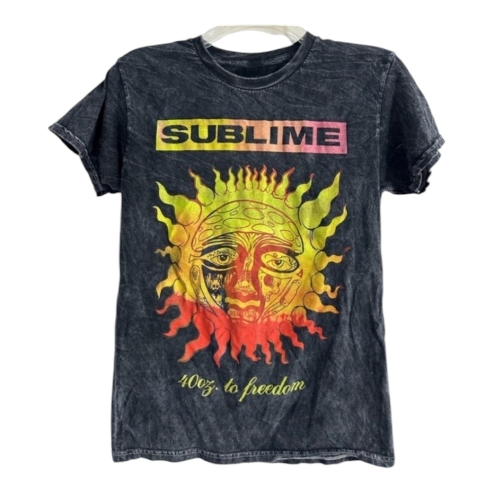 Sublime 40oz. To Freedom Acid Washed Tee T-Shirt Small
